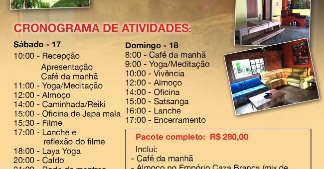Retiro de Yoga em Glaura – MG