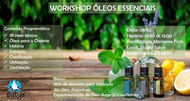 Workshop Óleos Essenciais